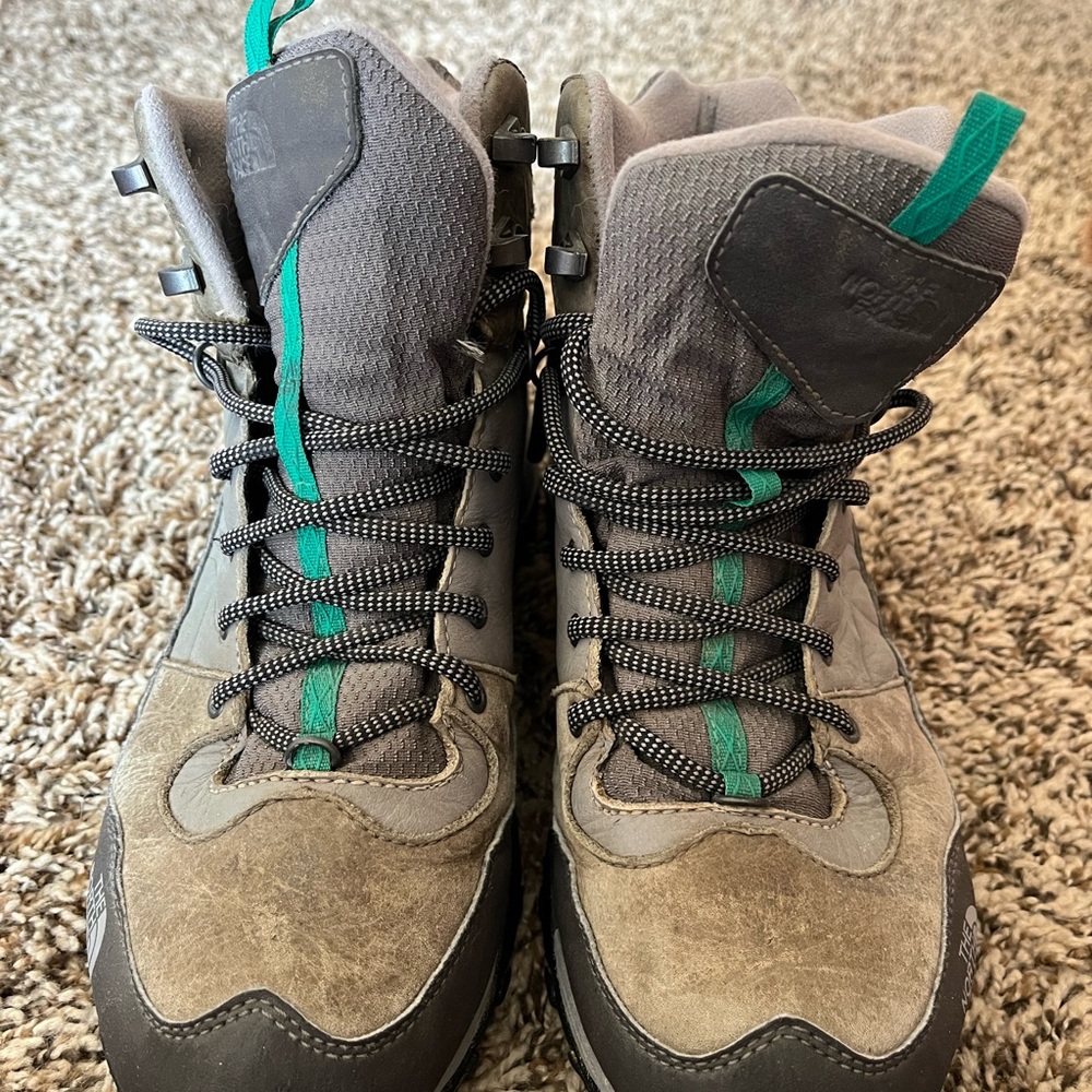 Gently used TNF Hiking Boots